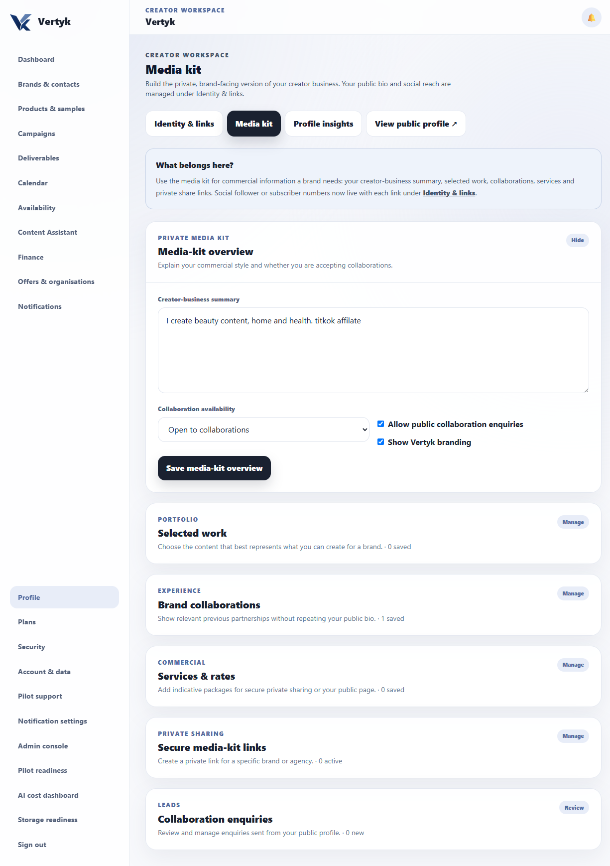 Vertyk media kit